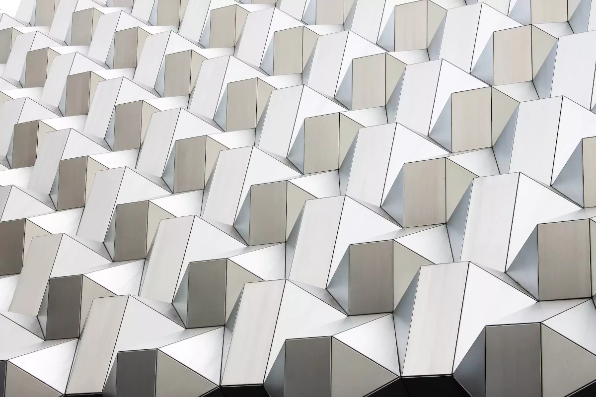 About Us White abstract geometric artwork from Dresden, Germany